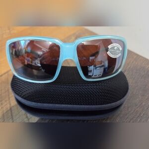 Costa Light Blue Sunglasses with Black Case